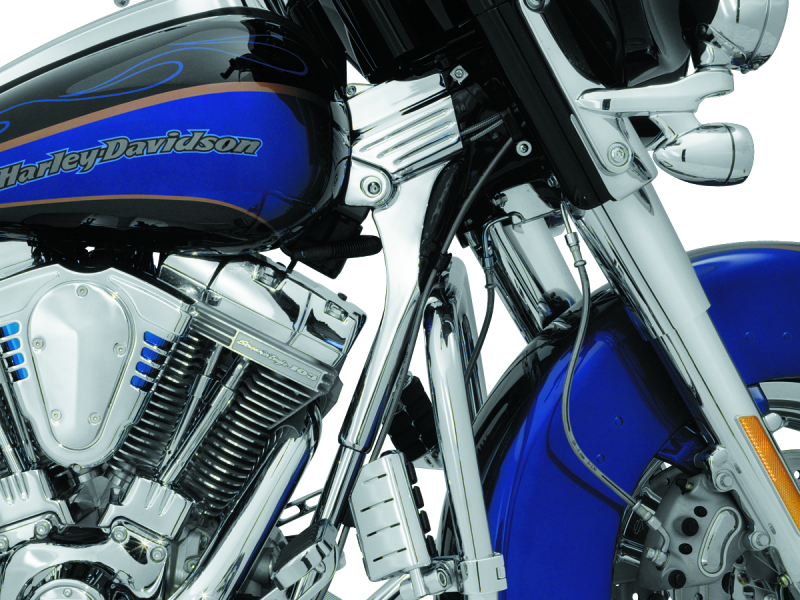 Load image into Gallery viewer, Kuryakyn Deluxe Neck Cover Kit 95-05 Touring Models Chrome
