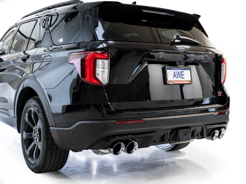 Load image into Gallery viewer, AWE Tuning 2020+ Ford Explorer ST Touring Edition Exhaust w/ Chrome Silver Tips
