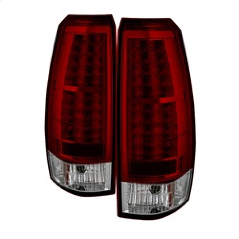 Load image into Gallery viewer, Spyder Chevy Avalanche 07-13 LED Tail Lights Red Clear ALT-YD-CAV07-LED-RC

