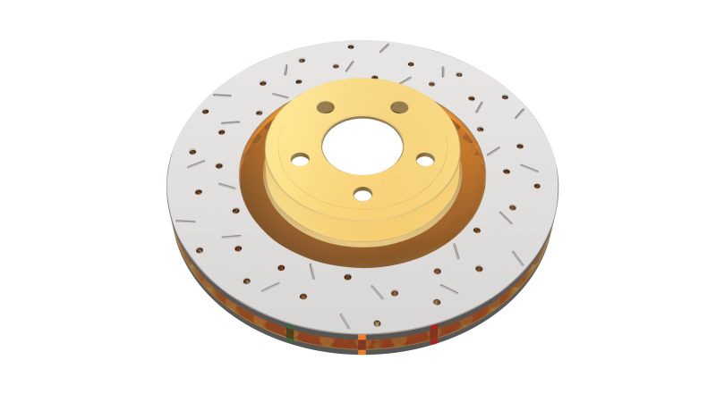 Load image into Gallery viewer, DBA 2009-2013 Cadillac CTS-V V Series Front Slotted T3 4000 Series Uni-Directional Rotor w/Black Hub
