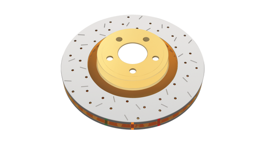DBA 2009-2013 Cadillac CTS-V V Series Front Slotted T3 4000 Series Uni-Directional Rotor w/Black Hub