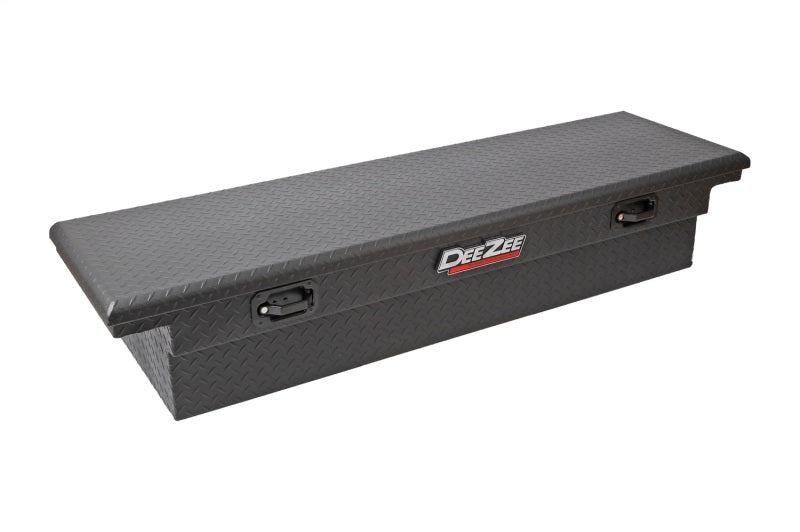 Load image into Gallery viewer, Deezee Universal Tool Box - Red Crossover - Single Lid Black BT Pull Handle (Low/Txt Blk)
