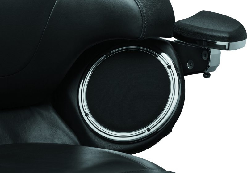 Load image into Gallery viewer, Kuryakyn Rear Speaker Accents For 14-Up Touring Models Chrome
