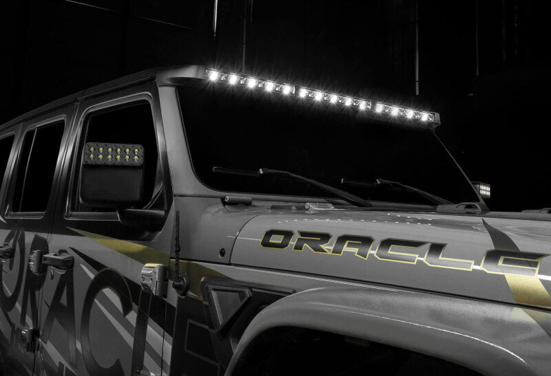 Load image into Gallery viewer, Oracle Jeep Wrangler JL/Gladiator JT Integrated Windhsiled LED Light Bar System
