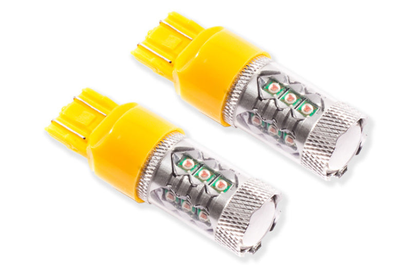 Load image into Gallery viewer, Diode Dynamics 7443 LED Bulb XP80 LED - Amber (Pair)
