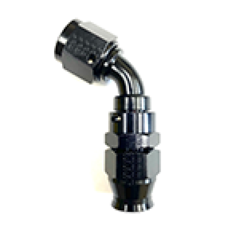 Load image into Gallery viewer, Fragola -6AN Real Street x 60 Degree Hose End Black For PTFE Hose
