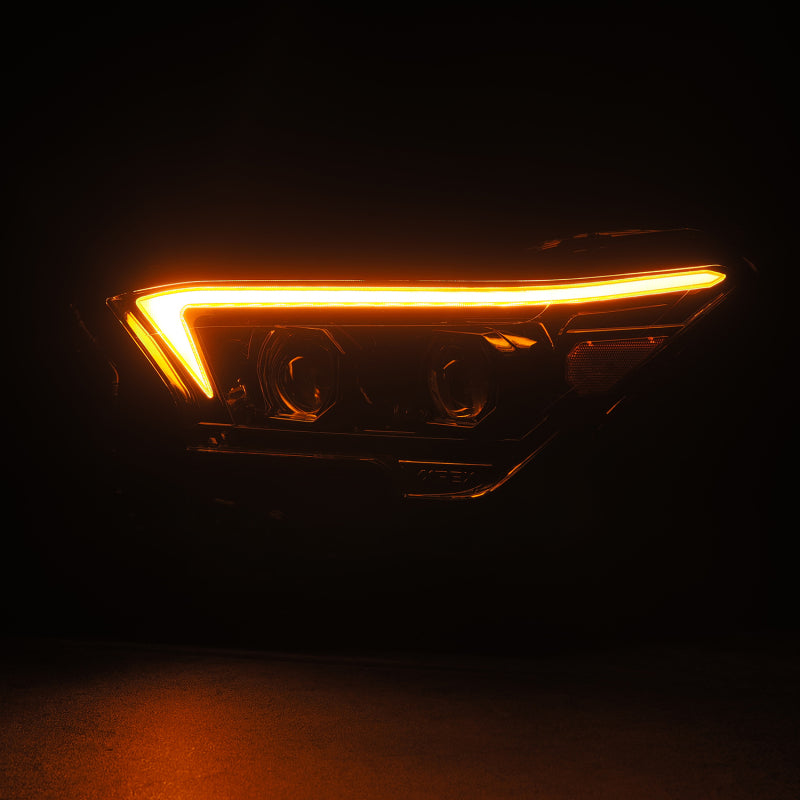 Load image into Gallery viewer, AlphaRex 23-24 Toyota Tacoma LUXX-Series LED Proj Headlights Alpha Blk w/Actv Light &amp; Seq. Sig + DRL

