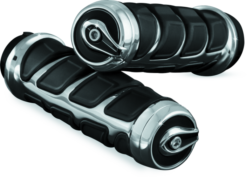 Load image into Gallery viewer, Kuryakyn Kinetic Grips Chrome
