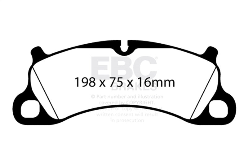 Load image into Gallery viewer, EBC 12-15 Porsche 911 (991) Carrera S 3.8L (Cast Iron Rotor Only) Bluestuff Front Brake Pads
