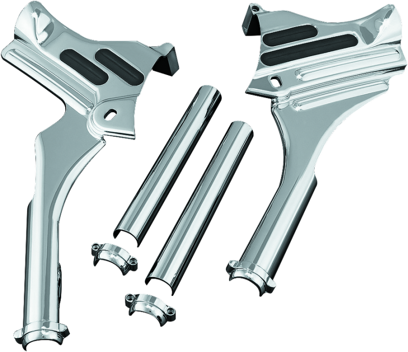 Load image into Gallery viewer, Kuryakyn Deluxe Neck Covers 95-07 Touring Models Chrome
