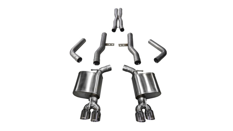 Load image into Gallery viewer, Corsa 2015-2023 Dodge Challenger Hellcat Dual Rear Exit Extreme Exhaust w/ 3.5in Polished Tips
