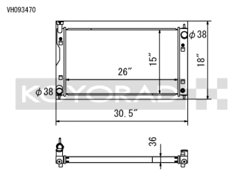 Load image into Gallery viewer, Koyo 17-22 Subaru Impreza 2.0L Non-Turbo / 18-22 Crosstrek 2.0/2.5L Non-Turbo Aluminum Radiator
