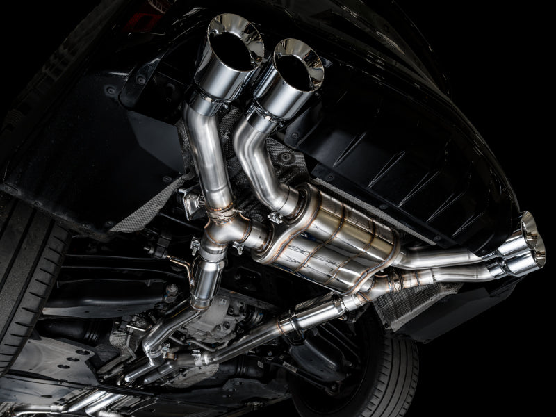 Load image into Gallery viewer, AWE Tuning 2021+ Cadillac CT4-V Blackwing SwitchPath Exhaust - Chrome Silver Tips

