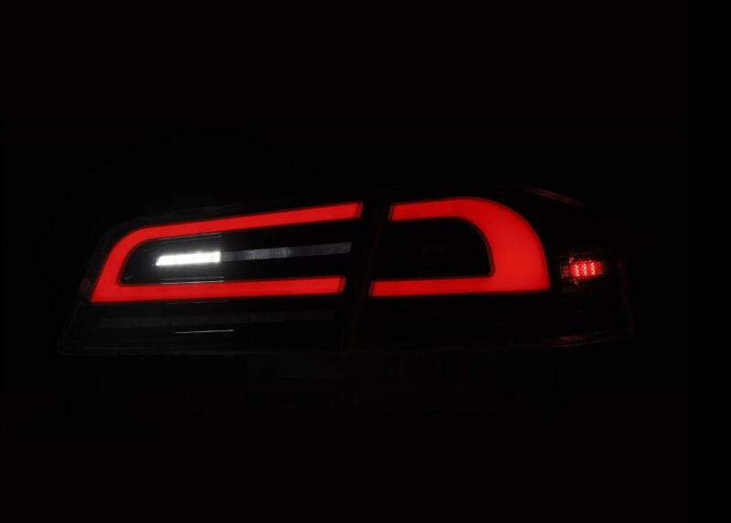 Load image into Gallery viewer, AlphaRex 12-21 Tesla Model S LUXX-Series LED Tail Lights - Black/Red
