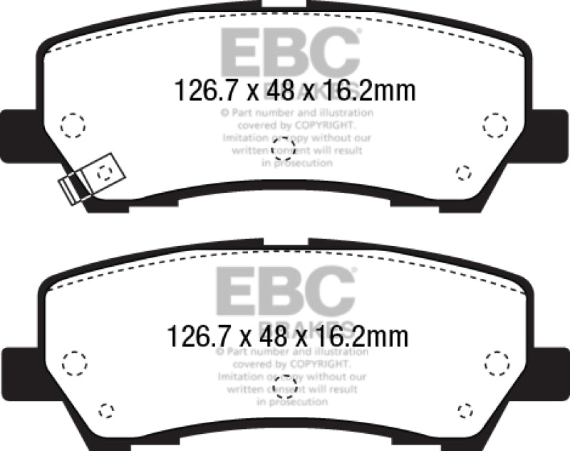 Load image into Gallery viewer, EBC 15+ Ford Mustang 2.3 Turbo Performance Pkg Yellowstuff Rear Brake Pads
