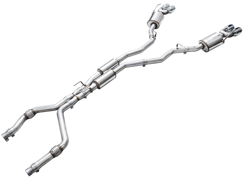 Load image into Gallery viewer, AWE Tuning 2020+ Ford Explorer ST Touring Edition Exhaust w/ Chrome Silver Tips
