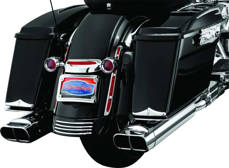 Load image into Gallery viewer, Kuryakyn Rear Fender Accents FLHX &amp; FLTR Models Chrome
