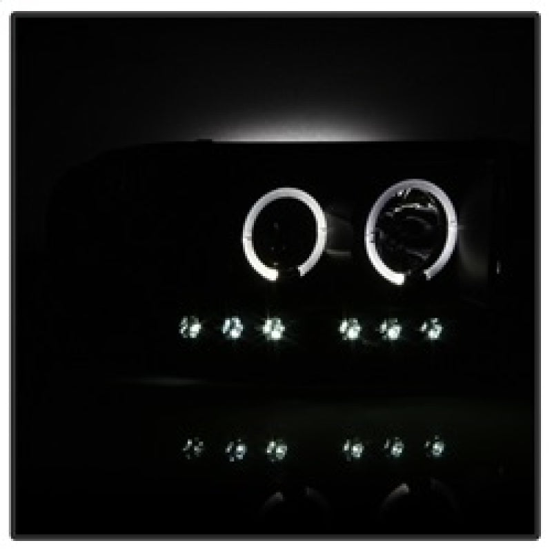 Load image into Gallery viewer, Spyder Dodge Ram 1500 02-05 03-05 Projector Headlights LED Halo LED Blk Smke PRO-YD-DR02-HL-BSM
