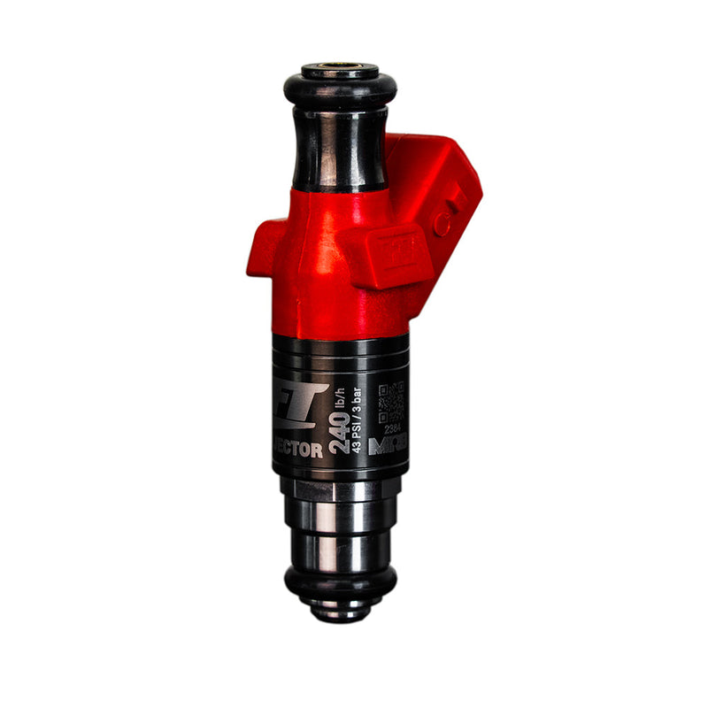 Load image into Gallery viewer, 240 lb/hr fuel injectors for racing feature corrosion resistant components. 
