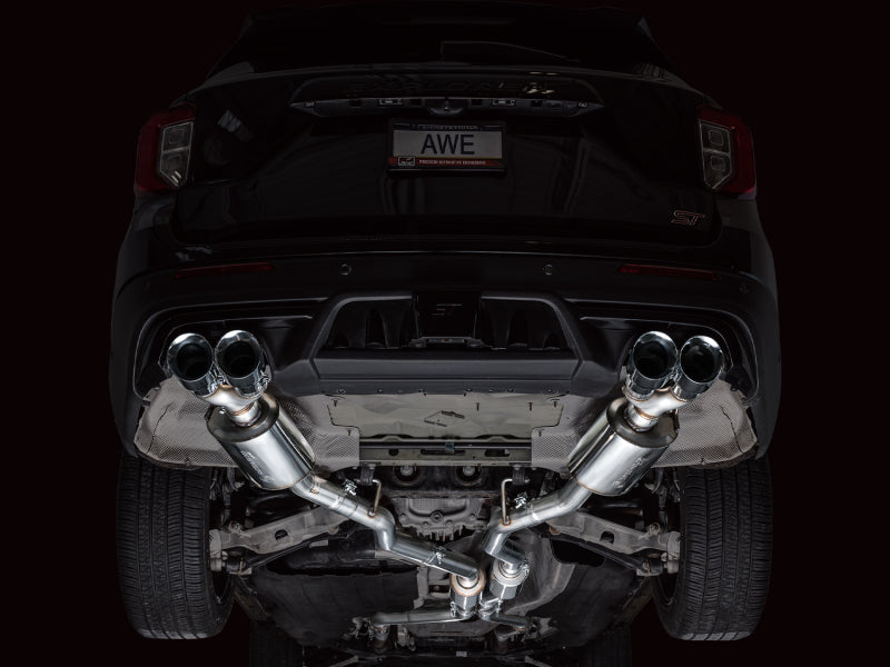 Load image into Gallery viewer, AWE Tuning 2020+ Ford Explorer ST Touring Edition Exhaust w/ Chrome Silver Tips
