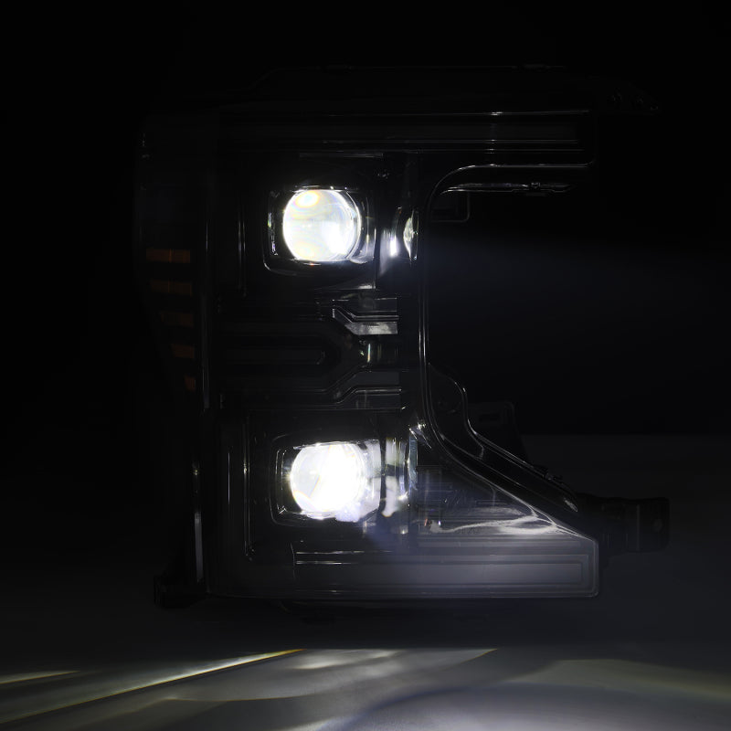Load image into Gallery viewer, AlphaRex 20-22 Ford F-250/350/450 SD LUXX-Series LED Proj Headlights Alpha-Bk w/Acv Light SS &amp; SBDRL
