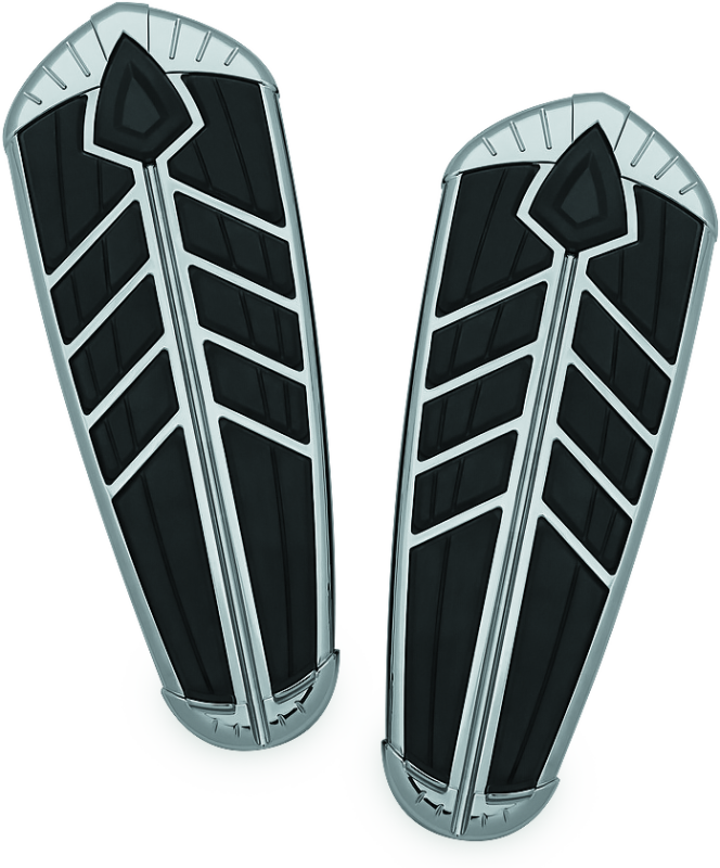 Load image into Gallery viewer, Kuryakyn Spear Driver Floorboard Inserts Indian Chrome

