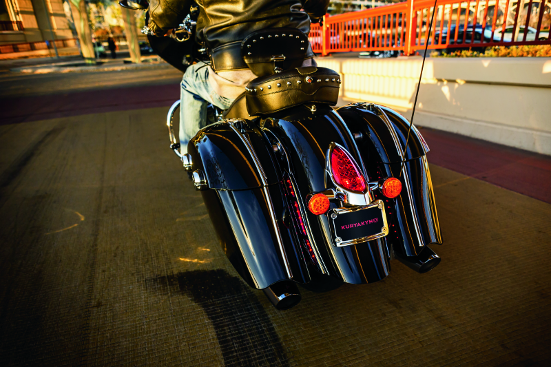 Load image into Gallery viewer, Kuryakyn Saddlebag Top Trim Indian Chrome
