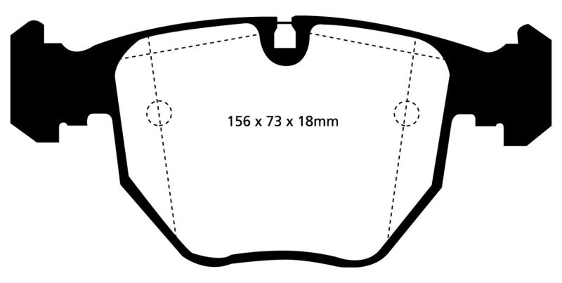 Load image into Gallery viewer, EBC 00-04 BMW M5 5.0 (E39) Yellowstuff Front Brake Pads
