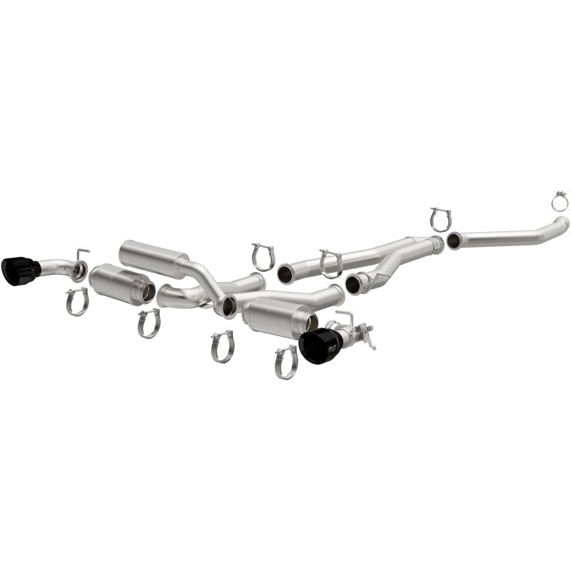 Load image into Gallery viewer, MagnaFlow 2020+ Toyota Supra SPEQ Series Cat-Back Performance Exhaust System w/ Black Chrome Tips
