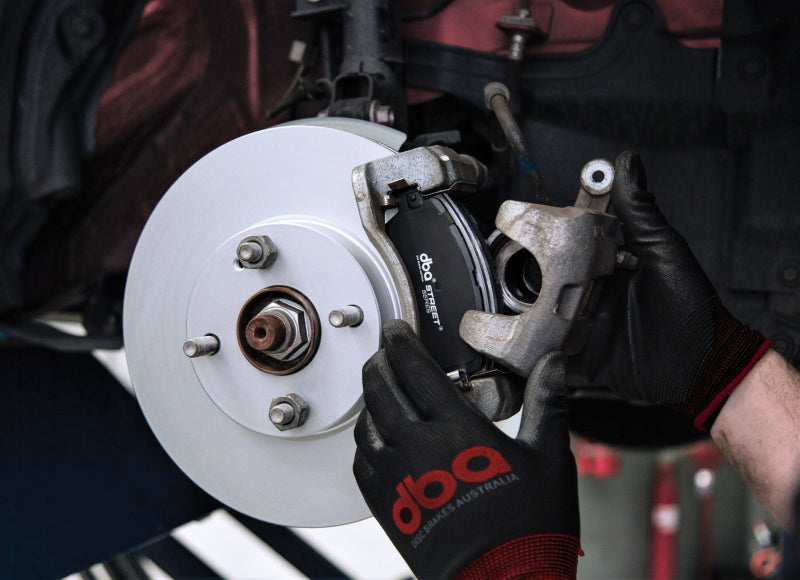 Load image into Gallery viewer, DBA 02-09 Subaru WRX / 02-07 STi 10 Stud Hole Rear Slotted Street Series Rotor
