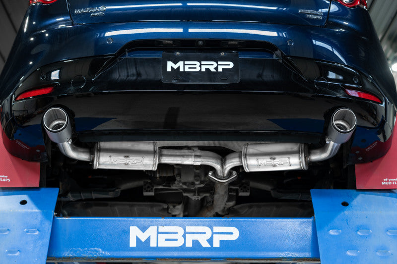 Load image into Gallery viewer, MBRP 19-23 Mazda 3 Hatchback T304SS 2.5in Axle-Back, Dual Rear Exit w/Carbon Fiber Tips
