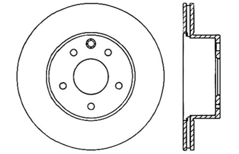 Load image into Gallery viewer, StopTech 06-07 350Z / 05-07 G35 / 06-07 G35X SportStop Slotted &amp; Drilled Rear Left Rotor
