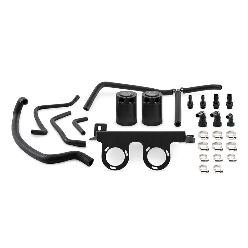 Load image into Gallery viewer, Mishimoto 2016+ Chevrolet Camaro 2.0T Baffled Oil Catch Can Kit - Black
