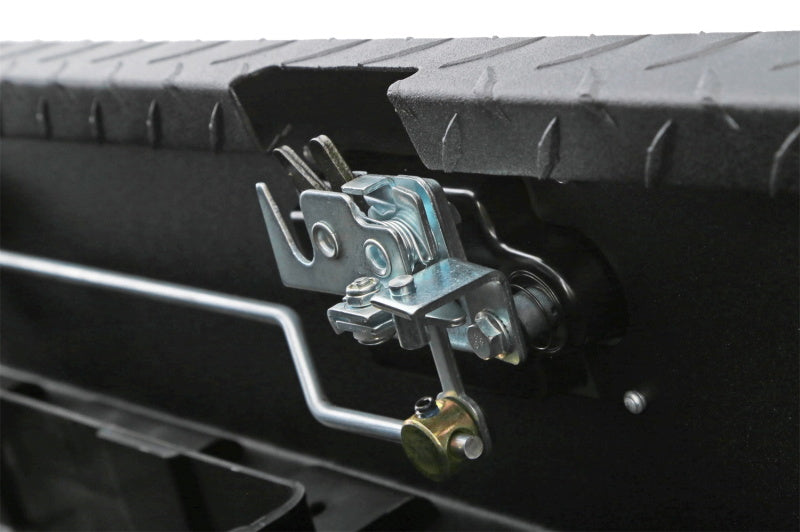 Load image into Gallery viewer, Deezee Universal Tool Box - Red Crossover - Single Lid Black BT Pull Handle (Low/Txt Blk)

