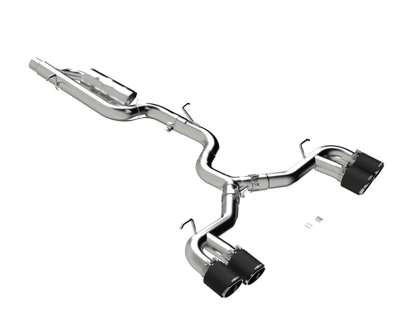 Load image into Gallery viewer, MBRP 2022 Volkswagon Golf R MK8 3in Cat-Back Quad Rear w/ Carbon Fiber Tips Valve Delete Exhaust
