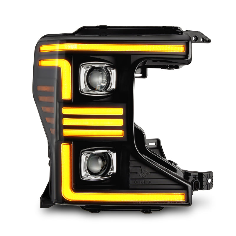 Load image into Gallery viewer, AlphaRex 20-22 Ford F150 Pro-Series Projector Headlights Black w/ Activation Light / Seq. Sig. / DRL
