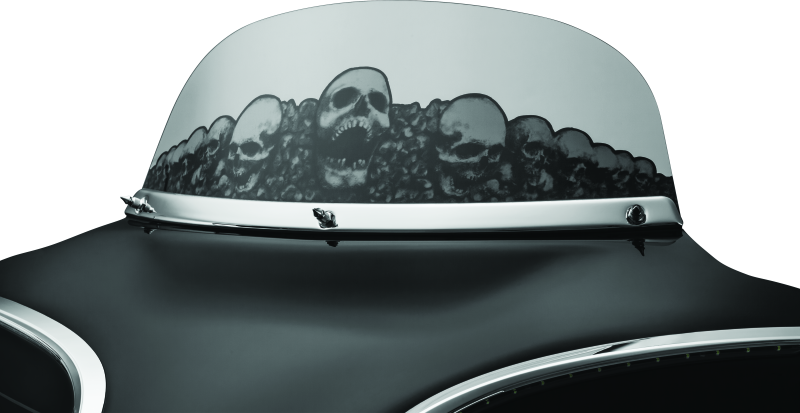 Load image into Gallery viewer, Kuryakyn Smooth Windshield Trim 96-13 Touring Chrome
