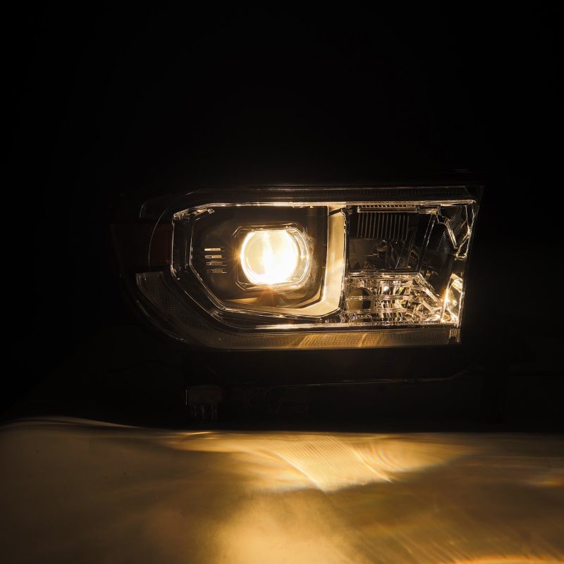 Load image into Gallery viewer, AlphaRex 07-13 Toyota Tundra / 08-17 Sequoia LUXX LED Proj HL Chrome w/Actv Light / Seq. Sig + DRL
