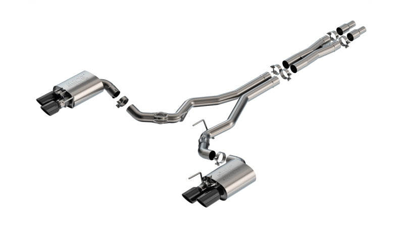 Load image into Gallery viewer, Borla 2024 Ford Mustang GT 5.0L V8 w/ Active Exhaust ATAK Cat-Back Exhaust System - Black Chrome
