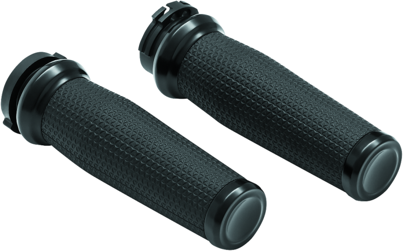 Load image into Gallery viewer, Kuryakyn Thresher Grips Dual Cable Black
