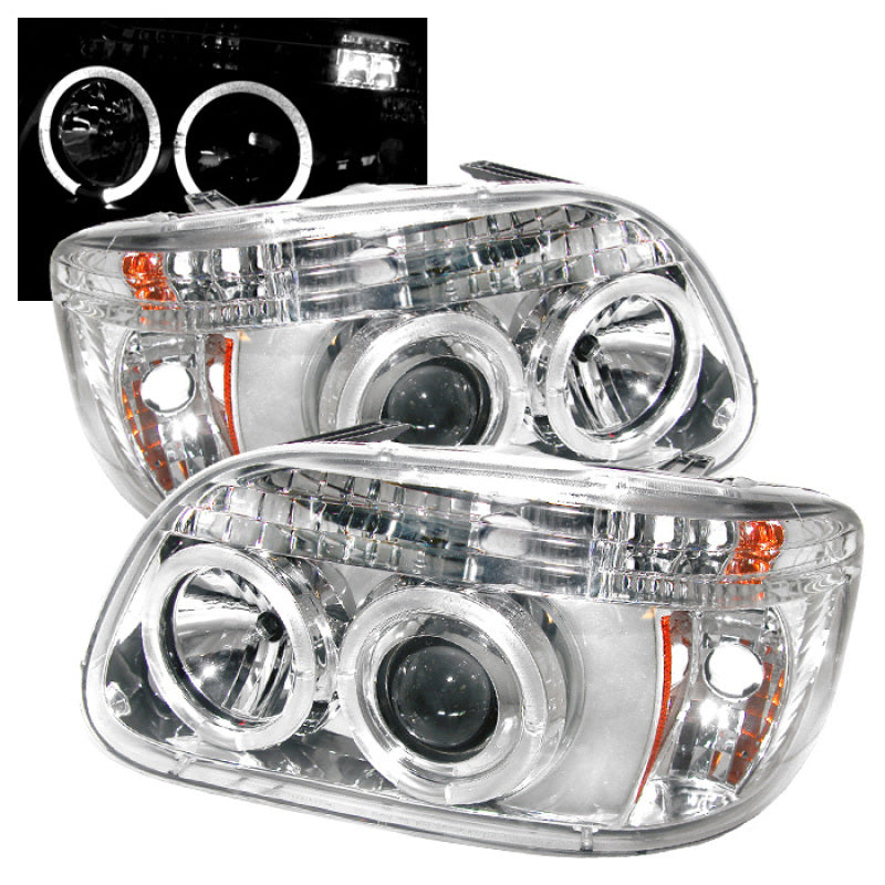 Load image into Gallery viewer, Spyder Ford Explorer 95-01 1PC Projector Headlights LED Halo Chrm PRO-YD-FEXP95-HL-1PC-C
