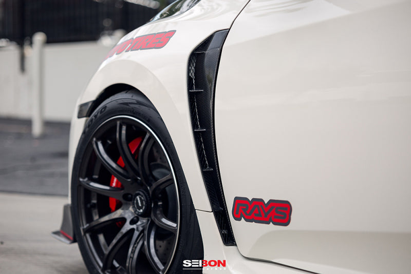 Seibon 17-18 Honda Civic Type-R Carbon Fiber Fender Ducts (Pair) – Fuel ...