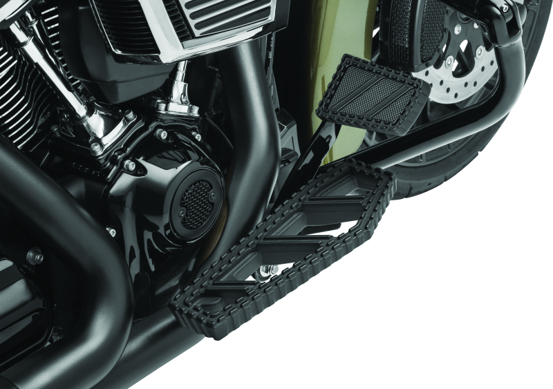 Load image into Gallery viewer, Kuryakyn Riot Brake Pedal Pad FL Models Satin Black
