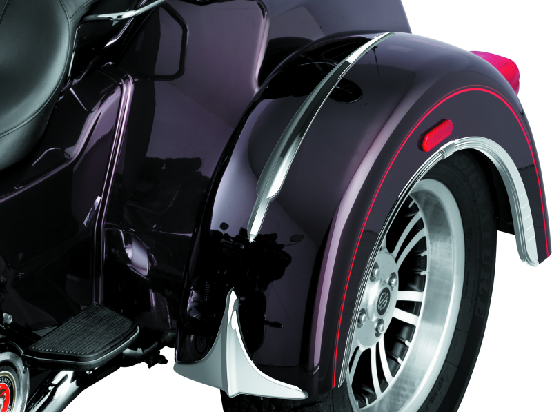 Load image into Gallery viewer, Kuryakyn Rear Fender Accents, Leading Edge, Chrome

