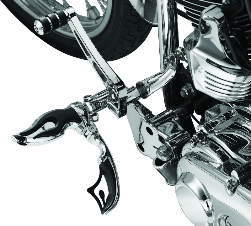 Load image into Gallery viewer, Kuryakyn Flamin Switchblade With Male Mount Adapter Chrome
