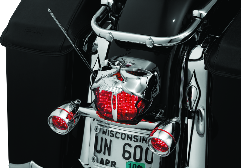 Load image into Gallery viewer, Kuryakyn Zombie Taillight Cover Chrome
