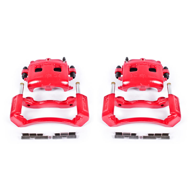 Load image into Gallery viewer, Power Stop 02-05 Dodge Ram 1500 Front Red Calipers w/Brackets - Pair

