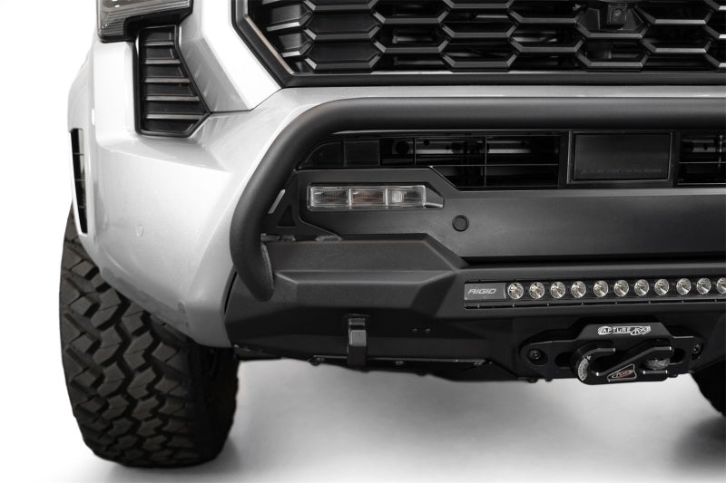 Load image into Gallery viewer, ADD 2024+ Toyota Tacoma Stealth Center Mount Winch Front Bumper w/ Top Hoop
