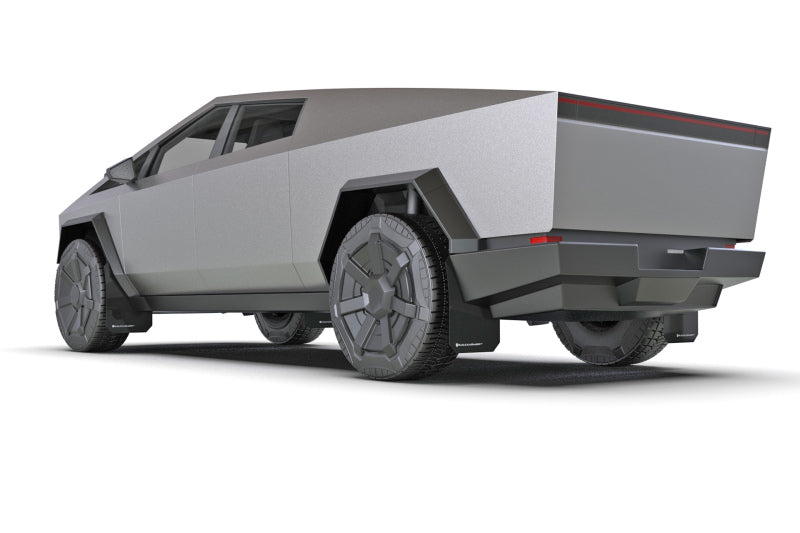 Load image into Gallery viewer, Rally Armor 2024 Tesla Cybertruck Black UR Mud Flap Metallic Black Logo
