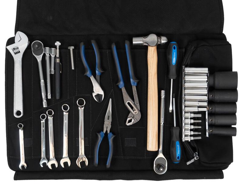 Load image into Gallery viewer, PRP Kawasaki KRX Roll Up Tool Bag w/ 35pc Tool Kit
